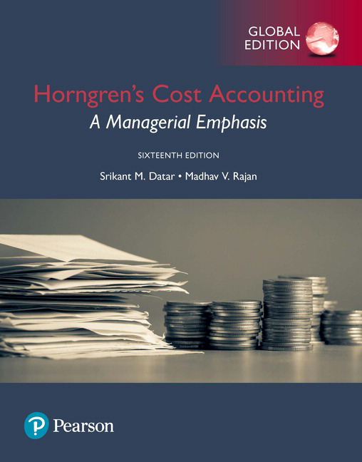 Pearson MyLab Accounting válido para Horngren's Cost Accounting: A Managerial Emphasis, Global Edition, 16e